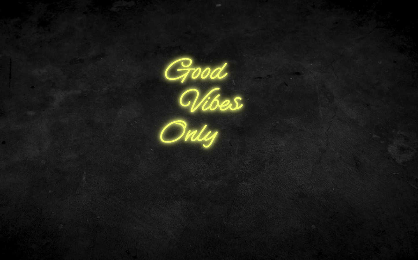 Good Vibes Only Neon Schild für Kinderzimmer / Schlafzimmer / Wohnzimmer