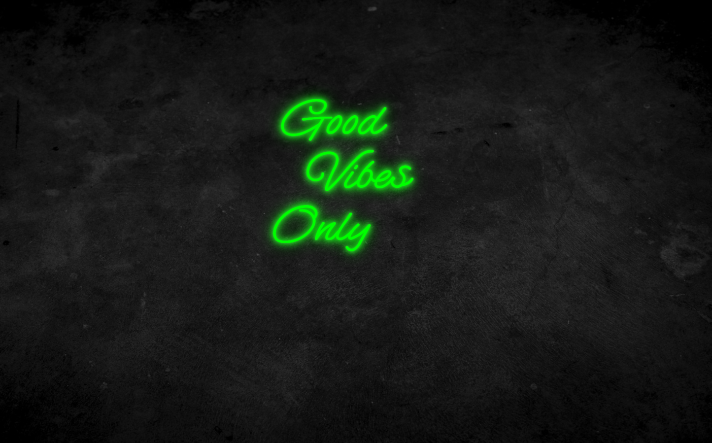 Good Vibes Only Neon Schild für Kinderzimmer / Schlafzimmer / Wohnzimmer