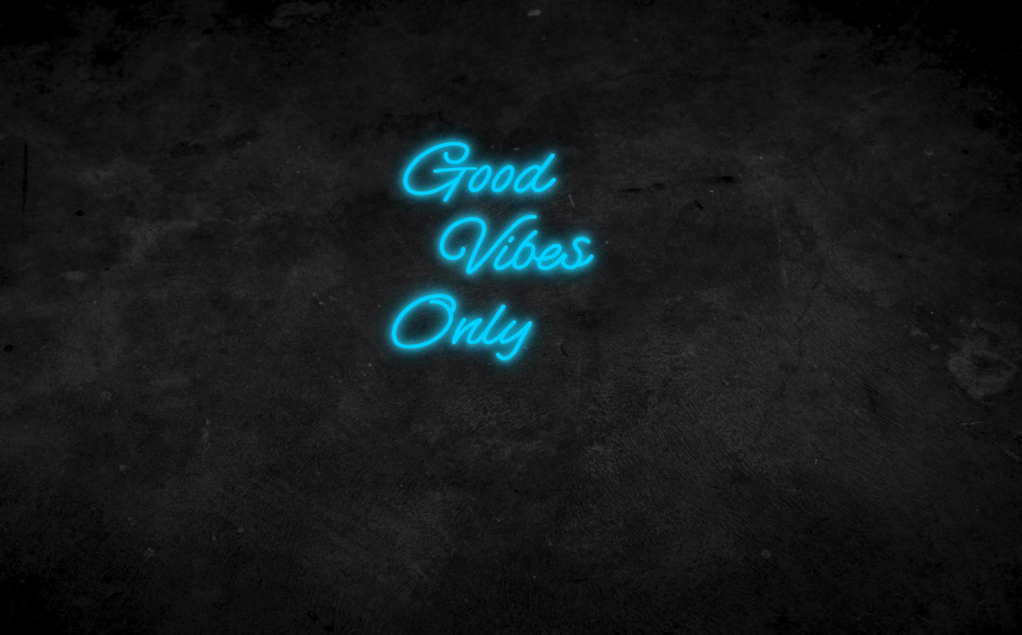 Good Vibes Only Neon Schild für Kinderzimmer / Schlafzimmer / Wohnzimmer