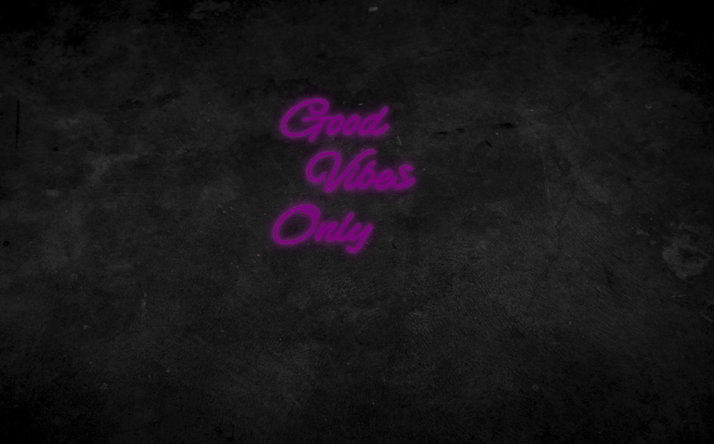 Good Vibes Only Neon Schild für Kinderzimmer / Schlafzimmer / Wohnzimmer