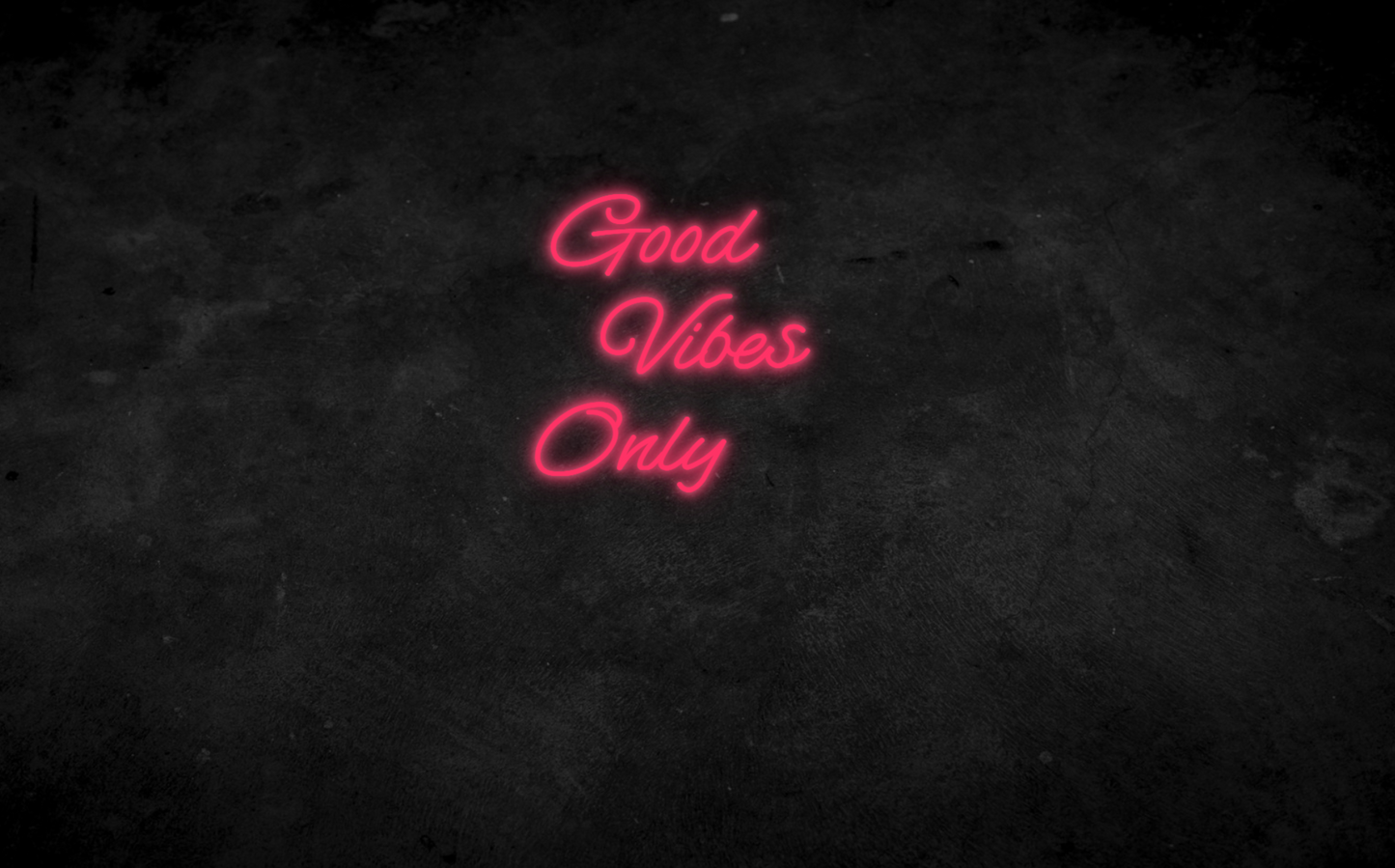 Good Vibes Only Neon Schild für Kinderzimmer / Schlafzimmer / Wohnzimmer