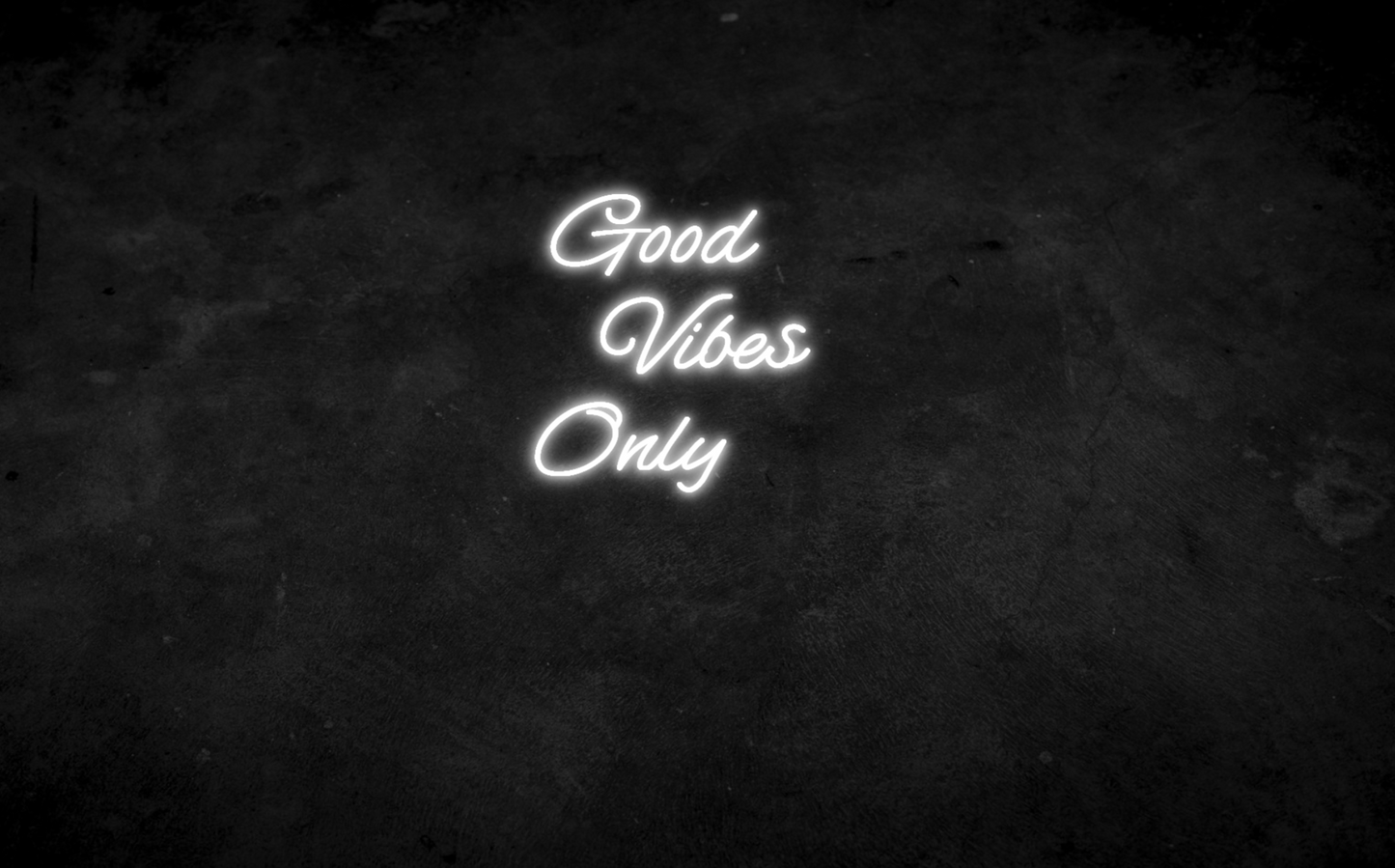 Good Vibes Only Neon Schild für Kinderzimmer / Schlafzimmer / Wohnzimmer