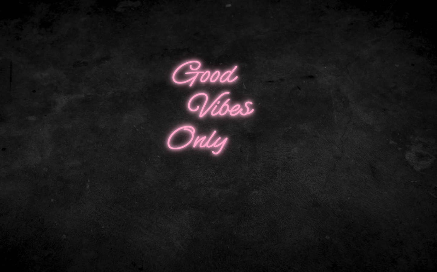 Good Vibes Only Neon Schild für Kinderzimmer / Schlafzimmer / Wohnzimmer