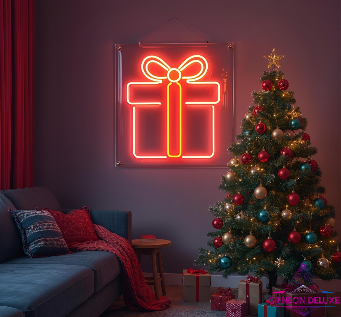 LED Neonschild Weihnachtsmann – Leuchtende Weihnachtsdeko