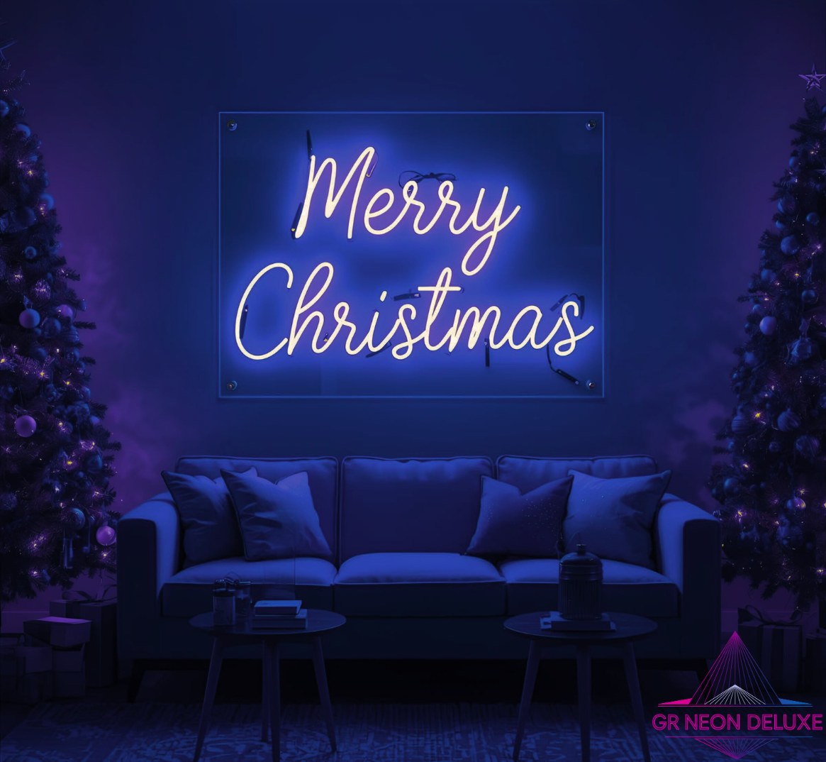 LED Neonschild „Merry Christmas“ – Stylische Weihnachtsdeko mit Leuchteffekt
