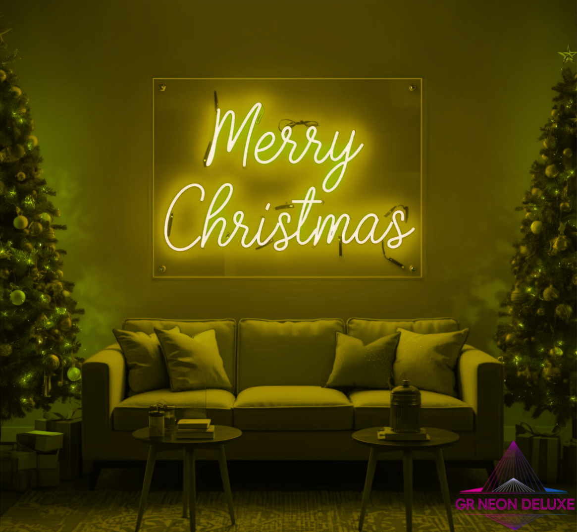 LED Neonschild „Merry Christmas“ – Stylische Weihnachtsdeko mit Leuchteffekt