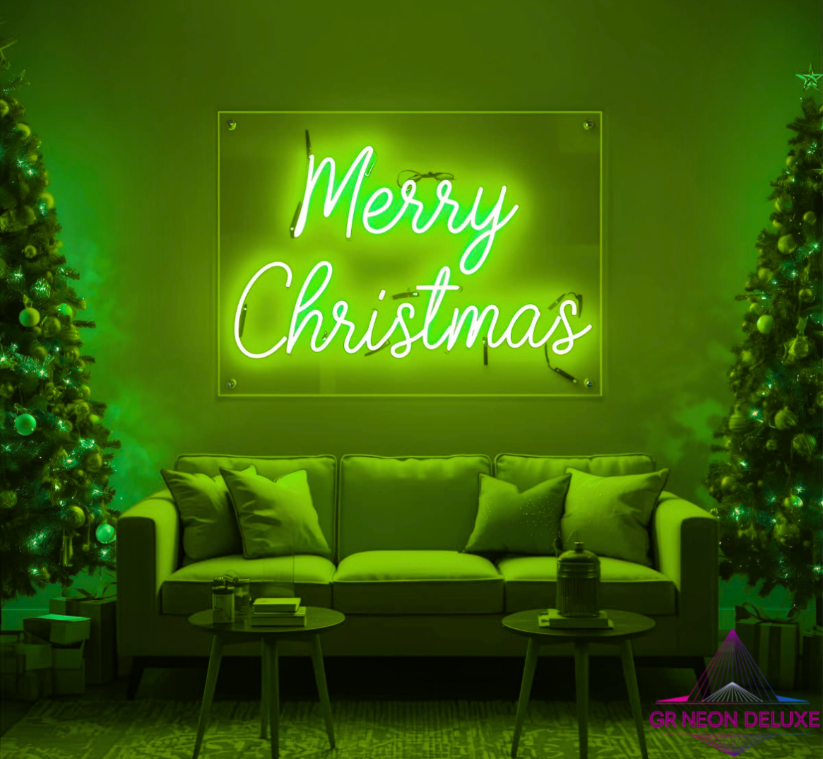 LED Neonschild „Merry Christmas“ – Stylische Weihnachtsdeko mit Leuchteffekt