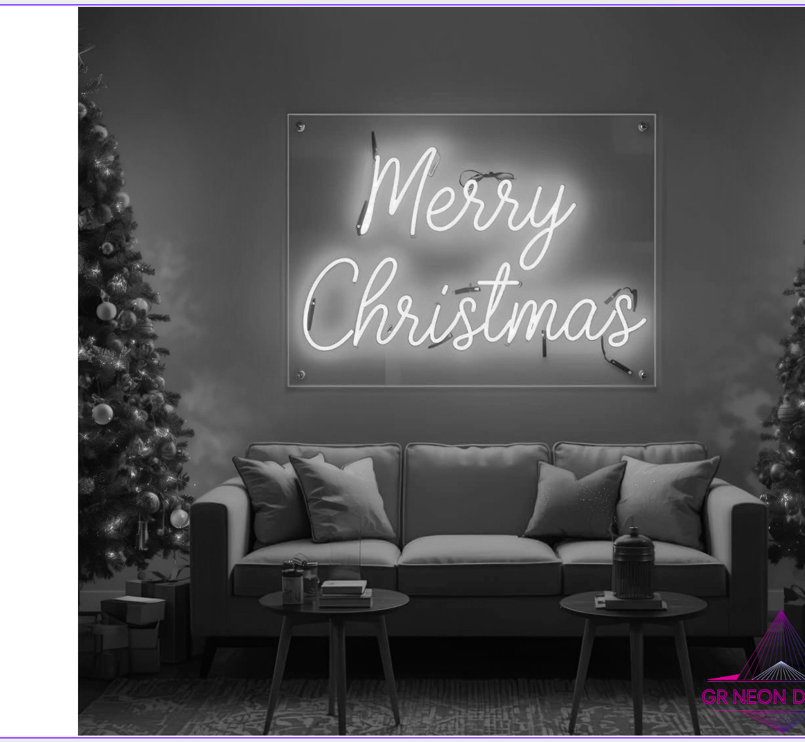 LED Neonschild „Merry Christmas“ – Stylische Weihnachtsdeko mit Leuchteffekt
