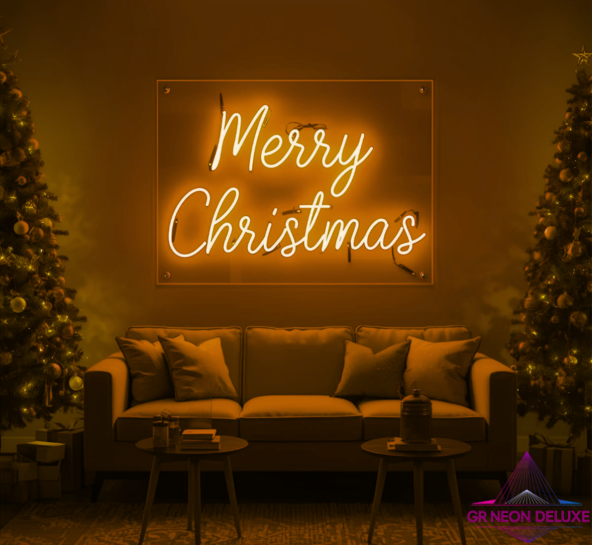 LED Neonschild „Merry Christmas“ – Stylische Weihnachtsdeko mit Leuchteffekt
