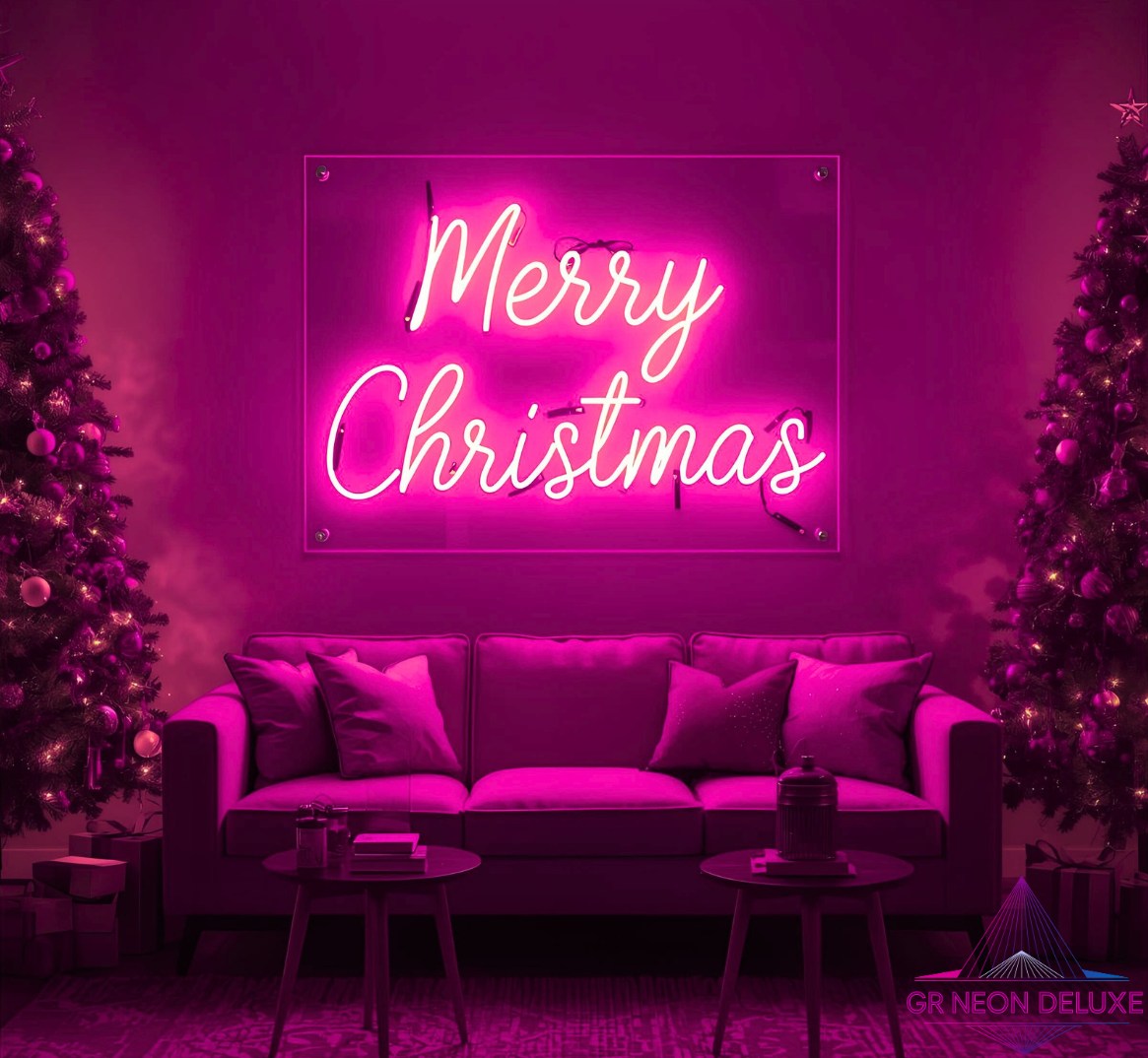 LED Neonschild „Merry Christmas“ – Stylische Weihnachtsdeko mit Leuchteffekt