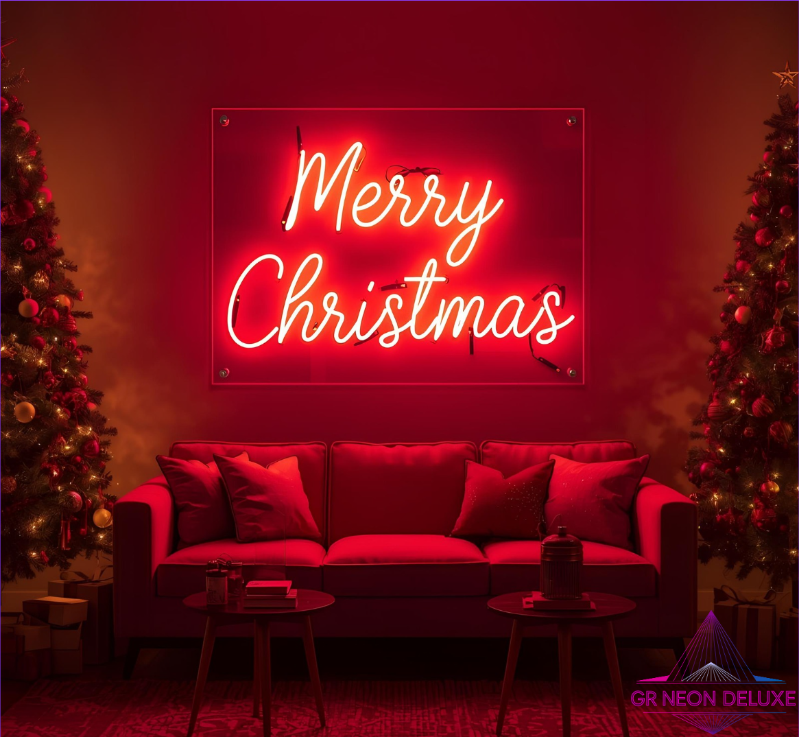 LED Neonschild „Merry Christmas“ – Stylische Weihnachtsdeko mit Leuchteffekt