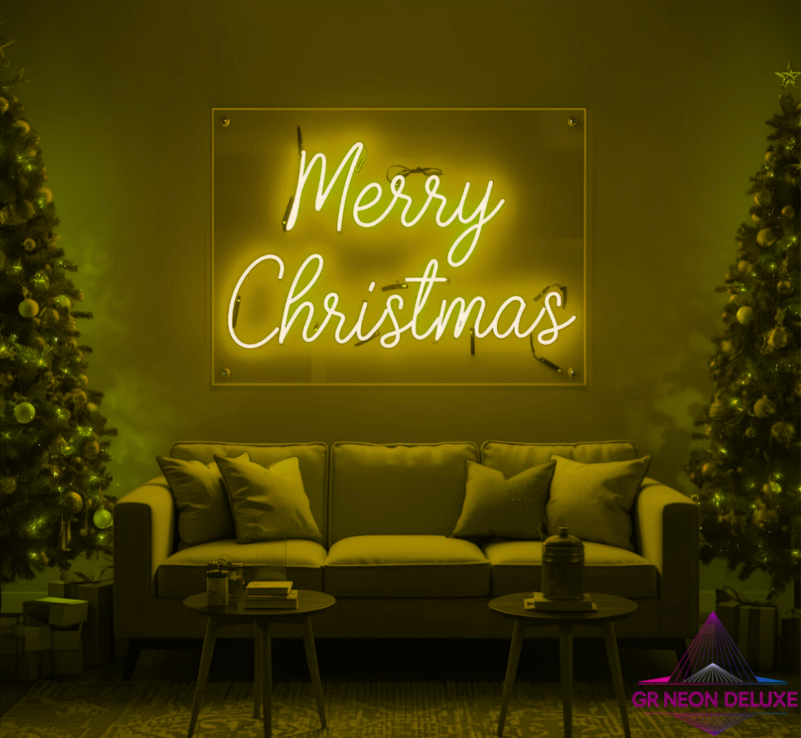 LED Neonschild „Merry Christmas“ – Stylische Weihnachtsdeko mit Leuchteffekt