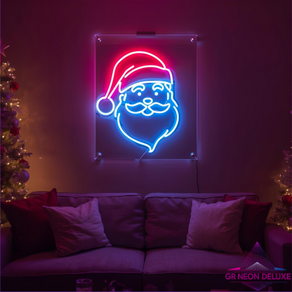 LED Neonschild Weihnachtsmann – Leuchtende Weihnachtsdeko