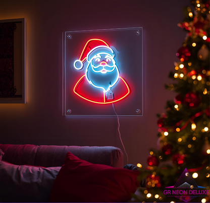 LED Neonschild Weihnachtsmann – Leuchtende Weihnachtsdeko